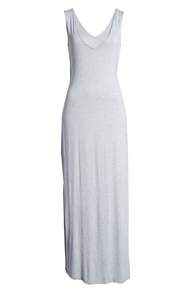 Bobeau Ansel Tie Back Jersey Maxi Dress, Alternate, color, 