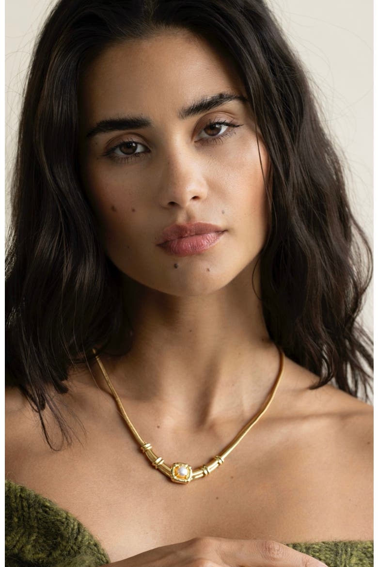Odette Necklace, Alternate, color, Yellow Gold