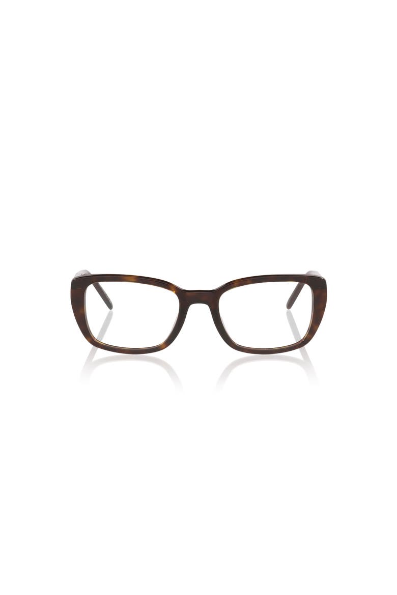 53mm Rectangle optical glasses, Alternate, color, Tortoise