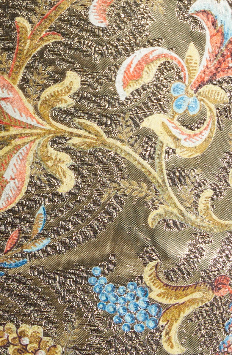 Etro Paisley Metallic Tailored Coat, Alternate, color, Print On Beige Base