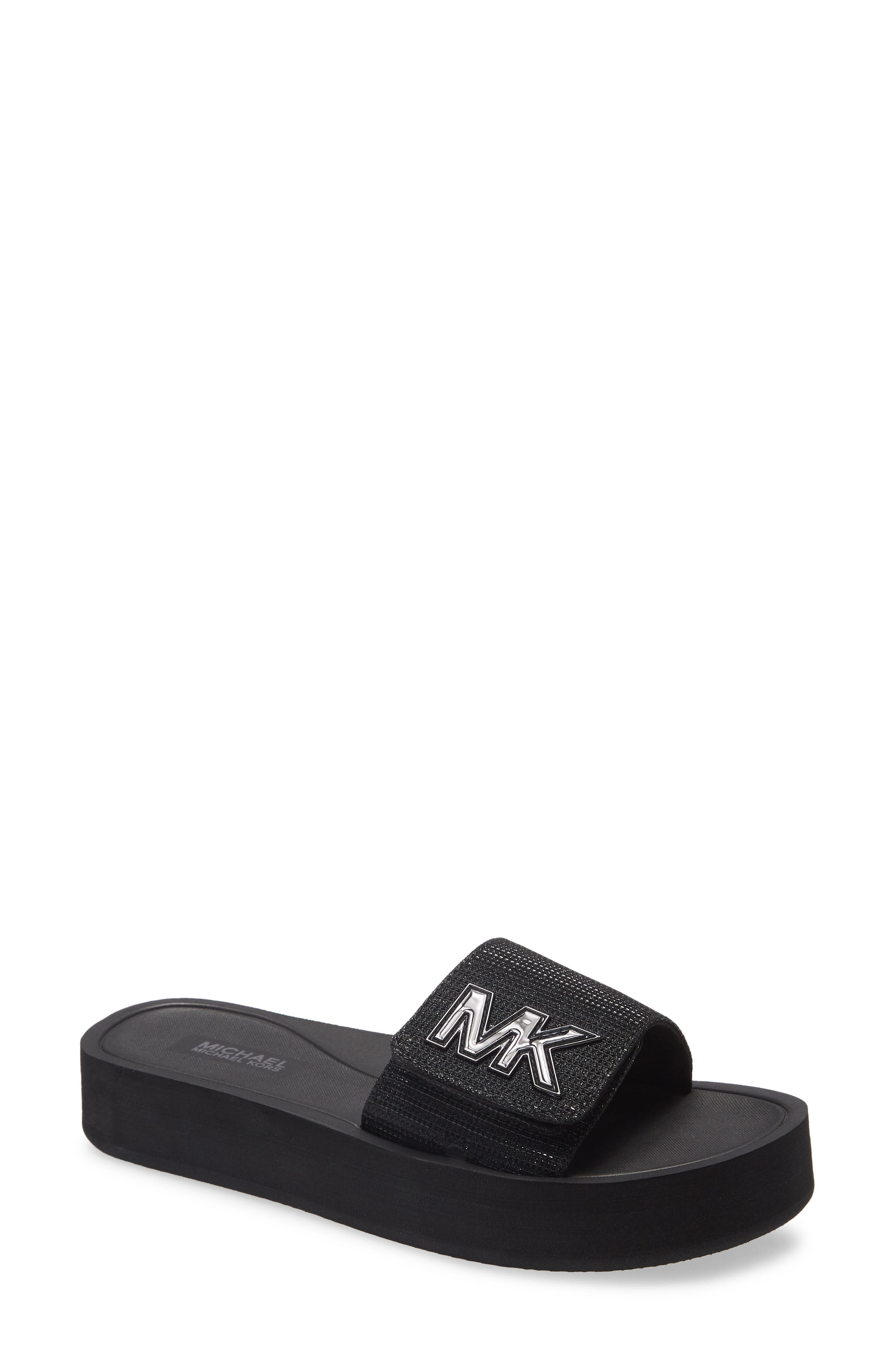 MICHAEL Michael Kors MK Platform Slide Sandal, Main, color, 