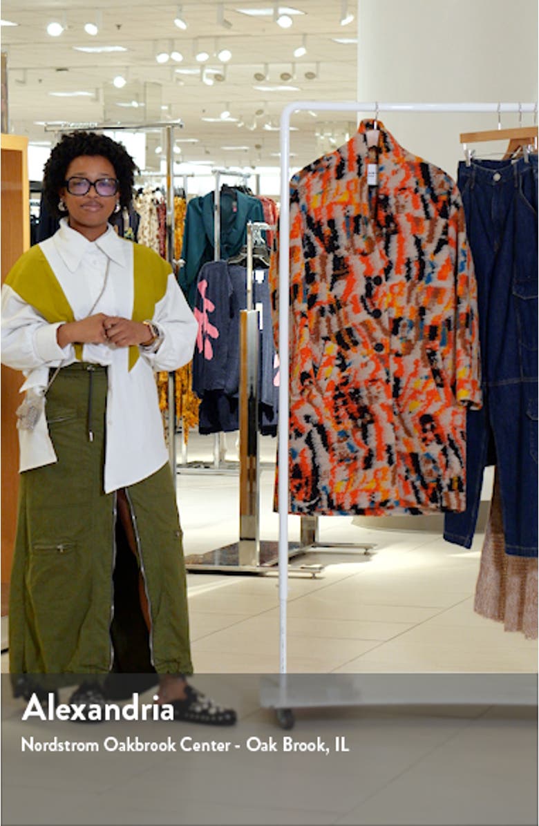 Sharon Abstract Longline Coat, sales video thumbnail