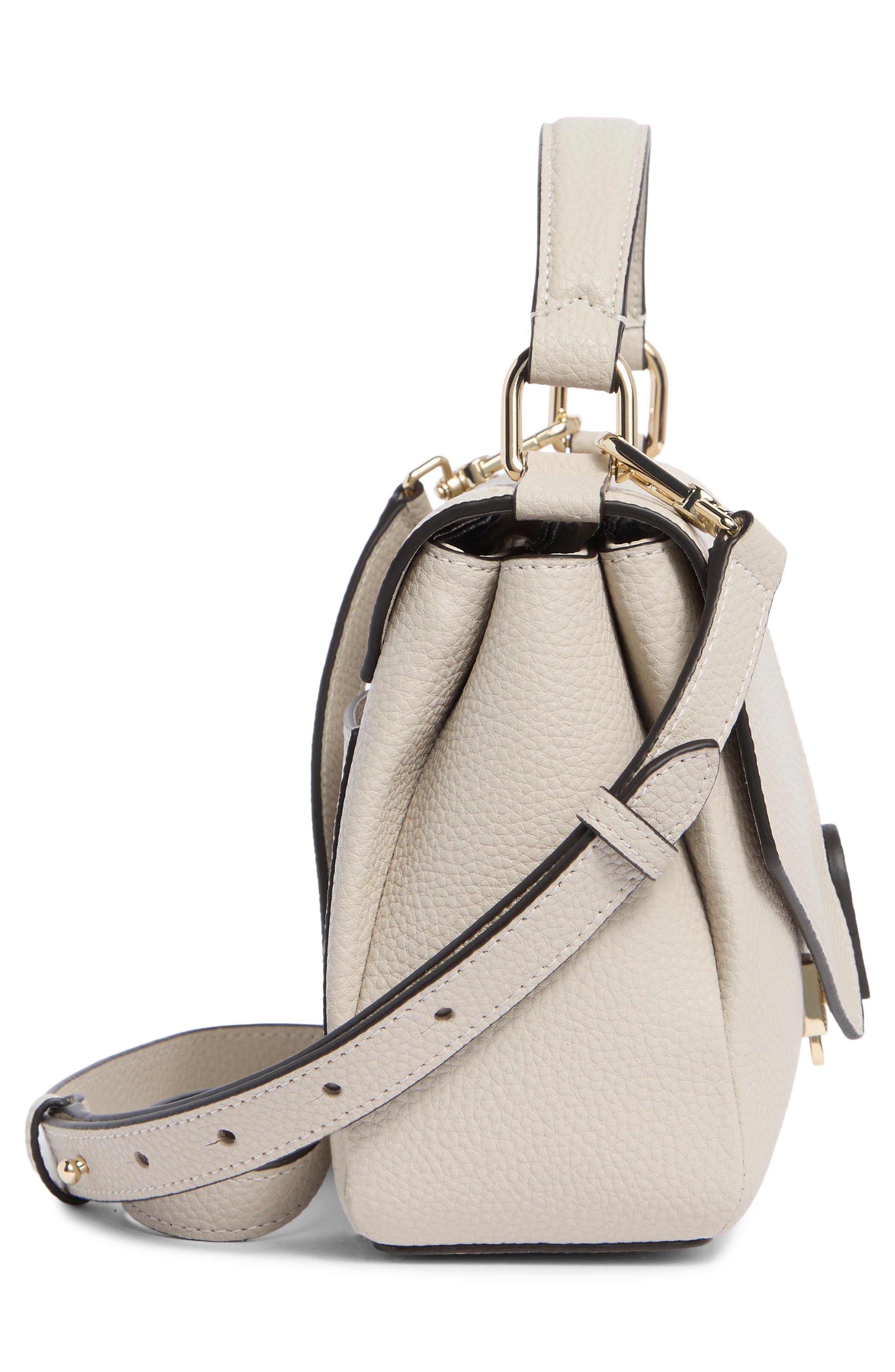 Furla Dafne Top Handle Satchel, Alternate, color, Perla E