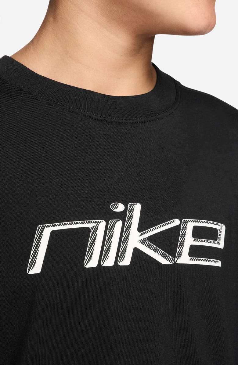 Nike Kids' Oversize Cotton Graphic T-Shirt, Alternate, color, 