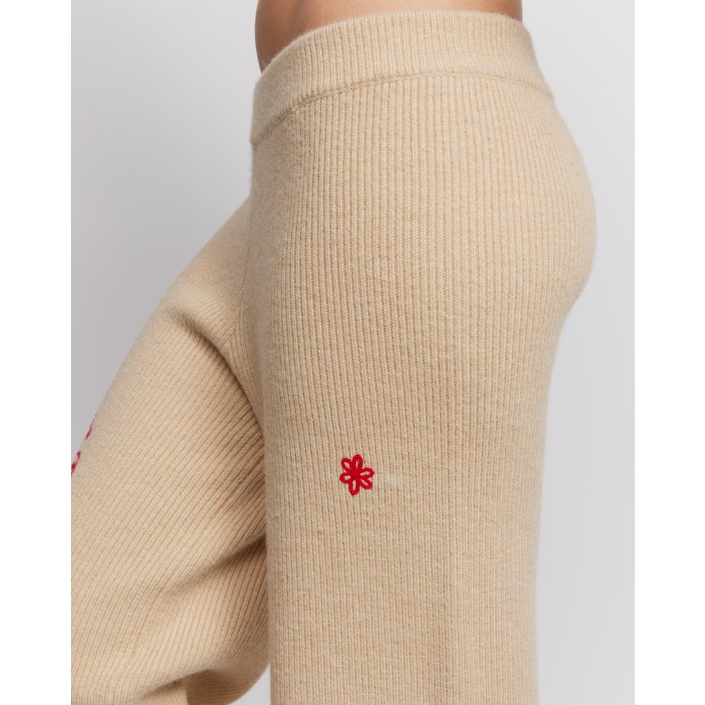 Samii Ryan Cupid Knit Pants In Tan
