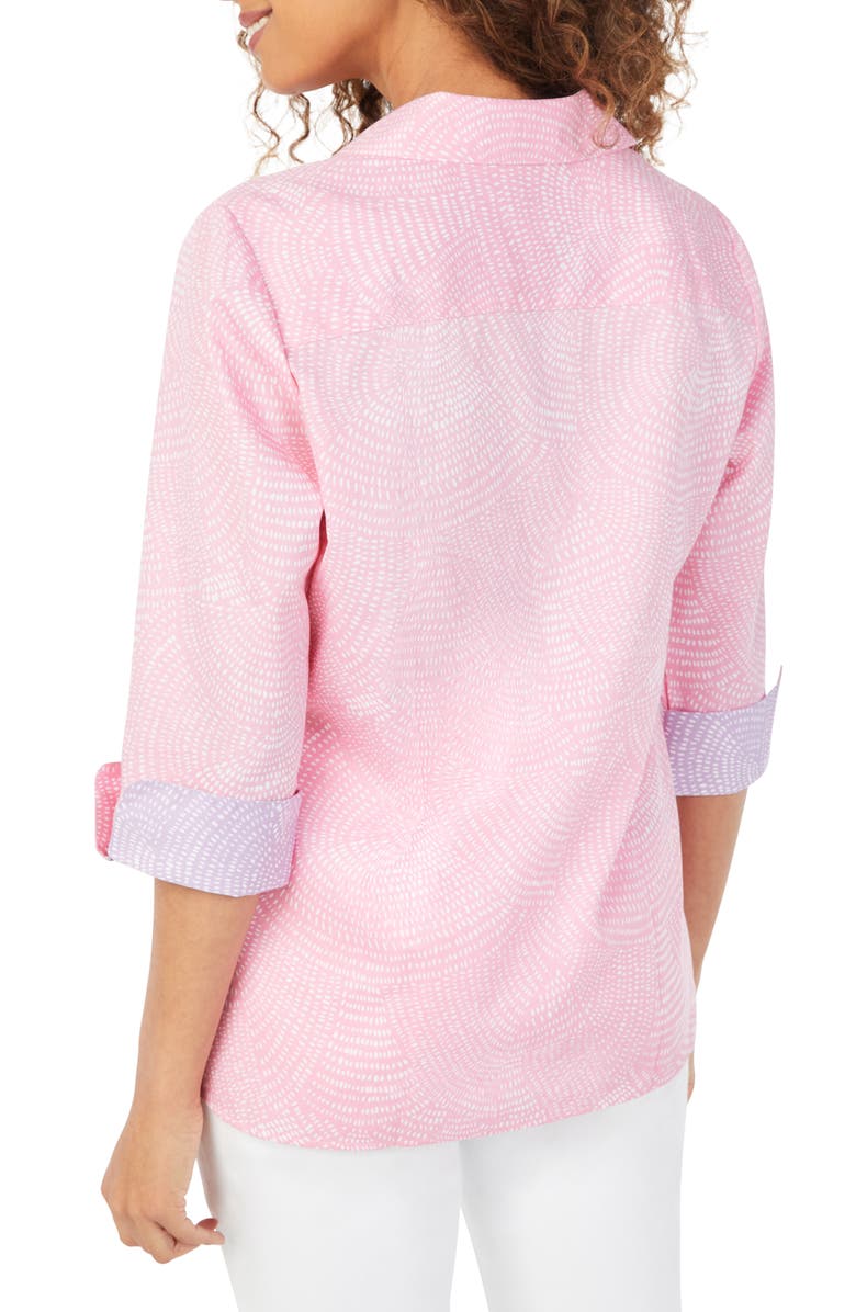 Foxcroft Mary Dot Mosaic Cotton Blouse, Alternate, color, 