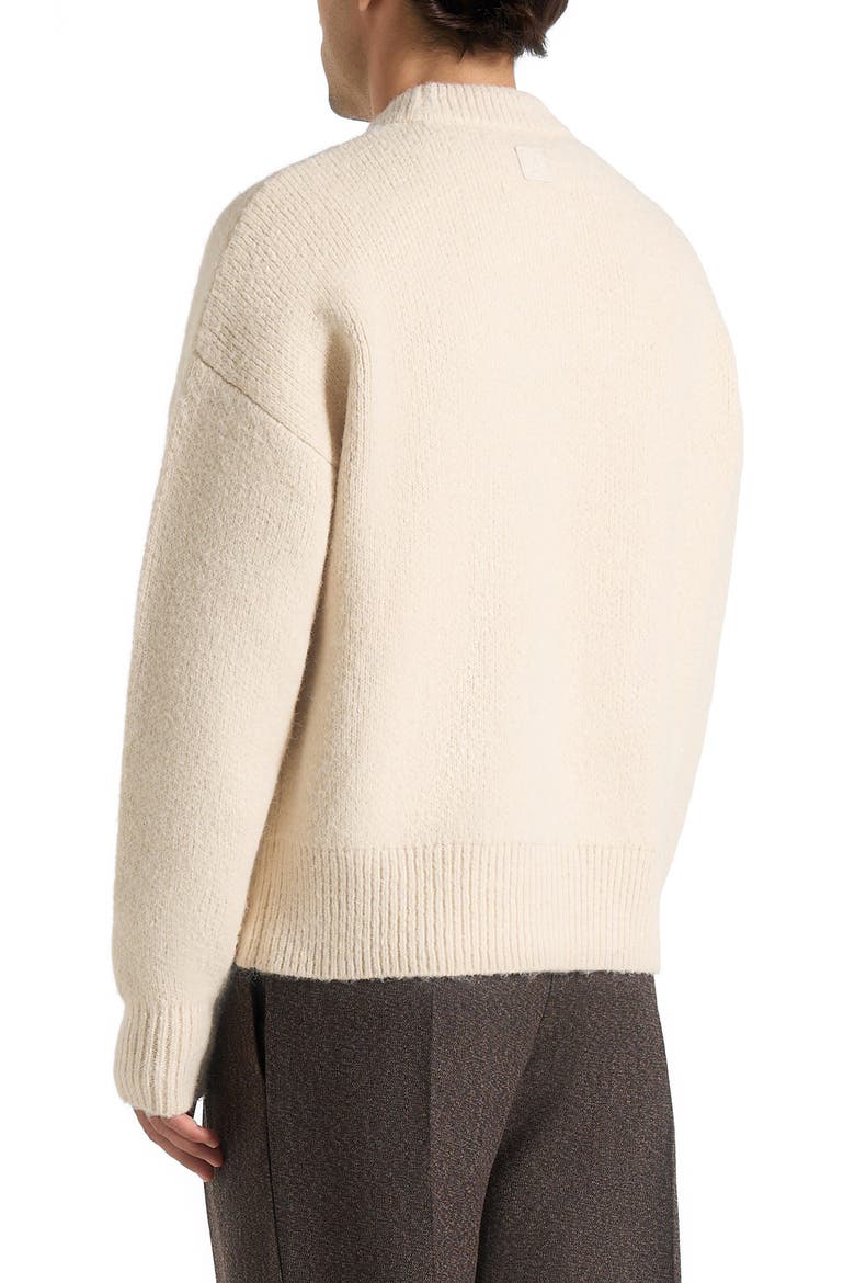 Brushed Wool Knit Jumper, Alternate, color, Cream