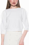Alexia Admor Bebe Three-Quarter Sleeve Sweatshirt