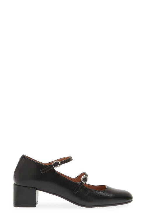 Madewell The Nettie Heeled Mary Jane In Black