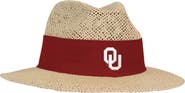 AHEAD Men's Ahead Tan Oklahoma Sooners Wellington Gambler Straw Hat