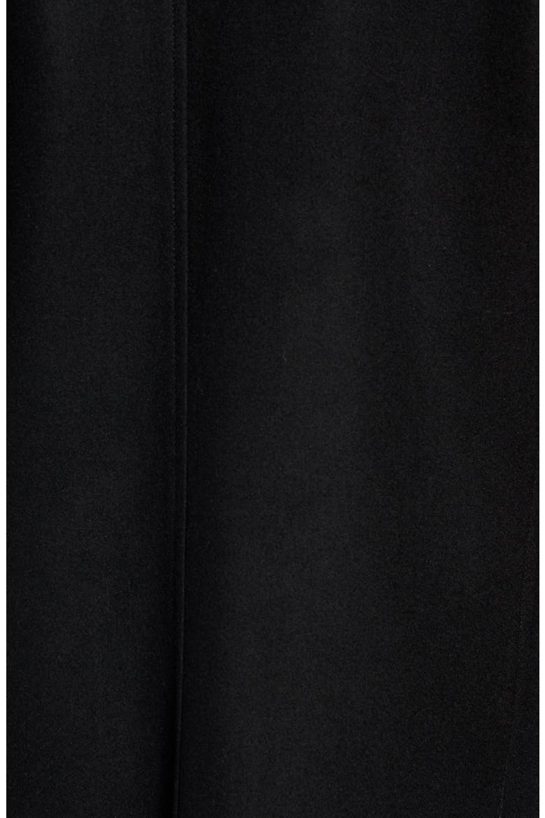 Melton Car Coat with Removable Bib, Alternate, color, BLACK
