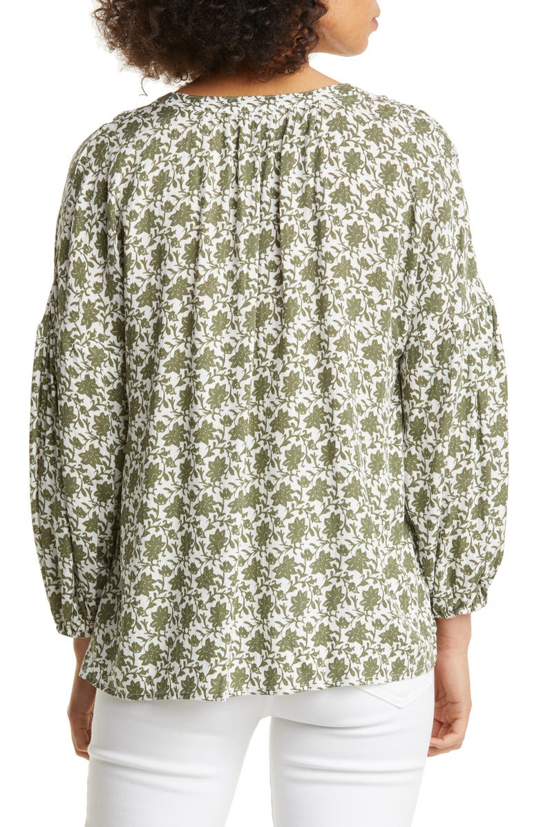 Caslon<sup>®</sup> Shirred Popover Top, Alternate, color,