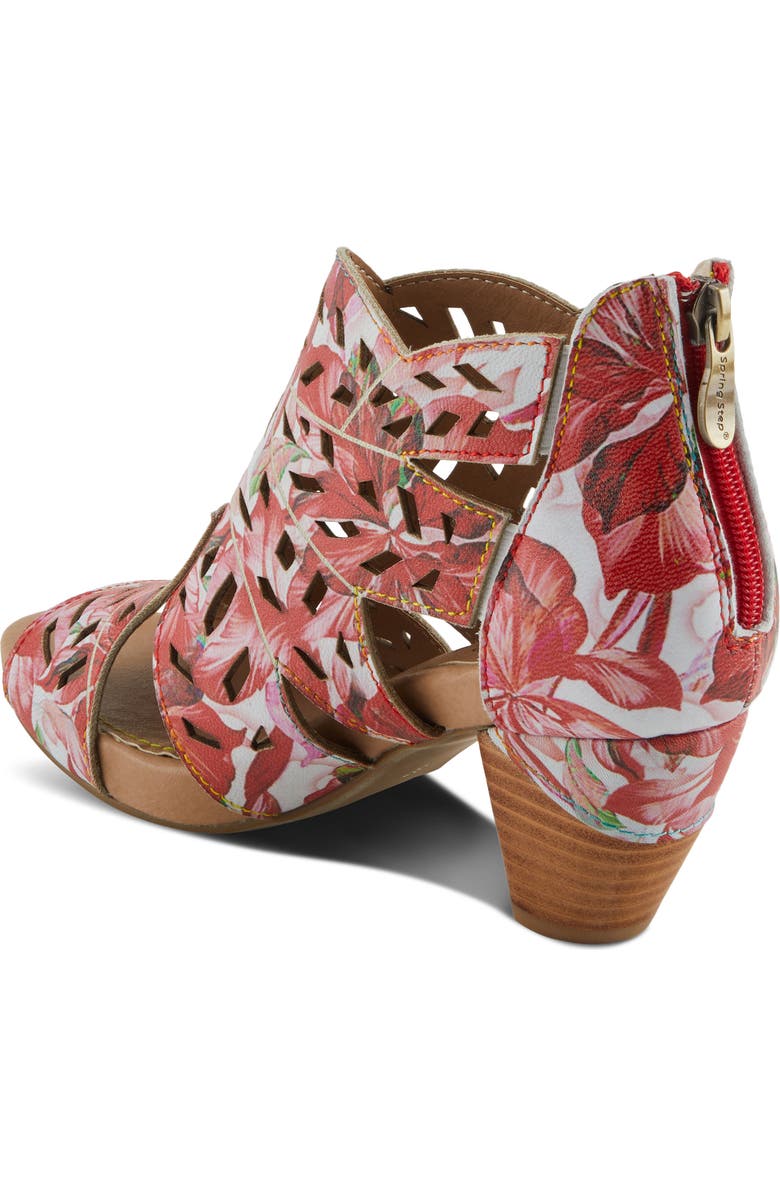 L'Artiste by Spring Step Icon Fleur Sandal, Alternate, color, Red Multi