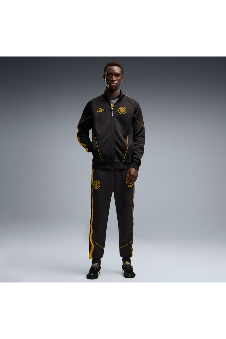 Men's Puma  Black Manchester City King Anthem dryCELL Full-Zip Jacket, Alternate, color, Black