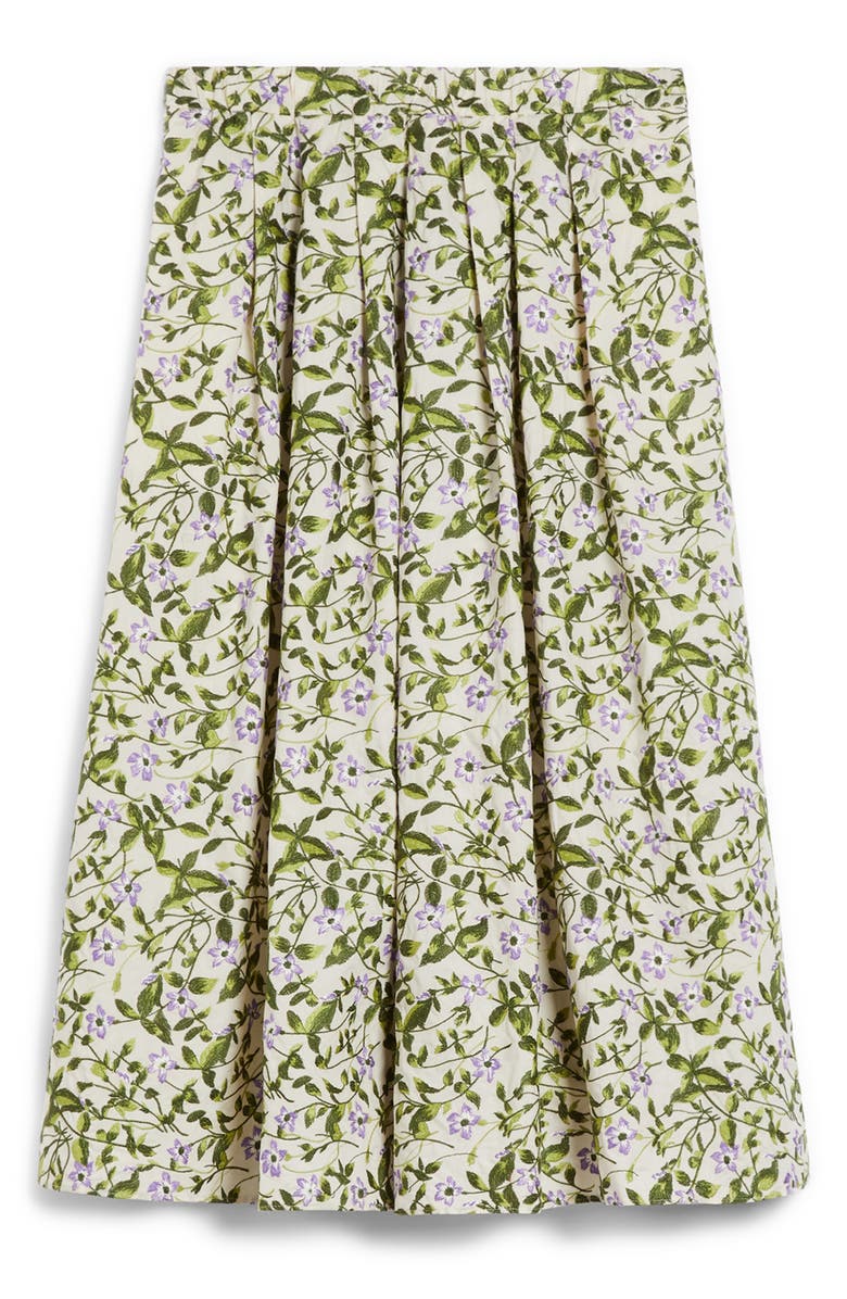 Weekend Max Mara Orme Pleated Maxi Skirt, Alternate, color, Ecru