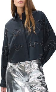 rag & bone Beatrice Beaded Embroidered Button-Up Shirt
