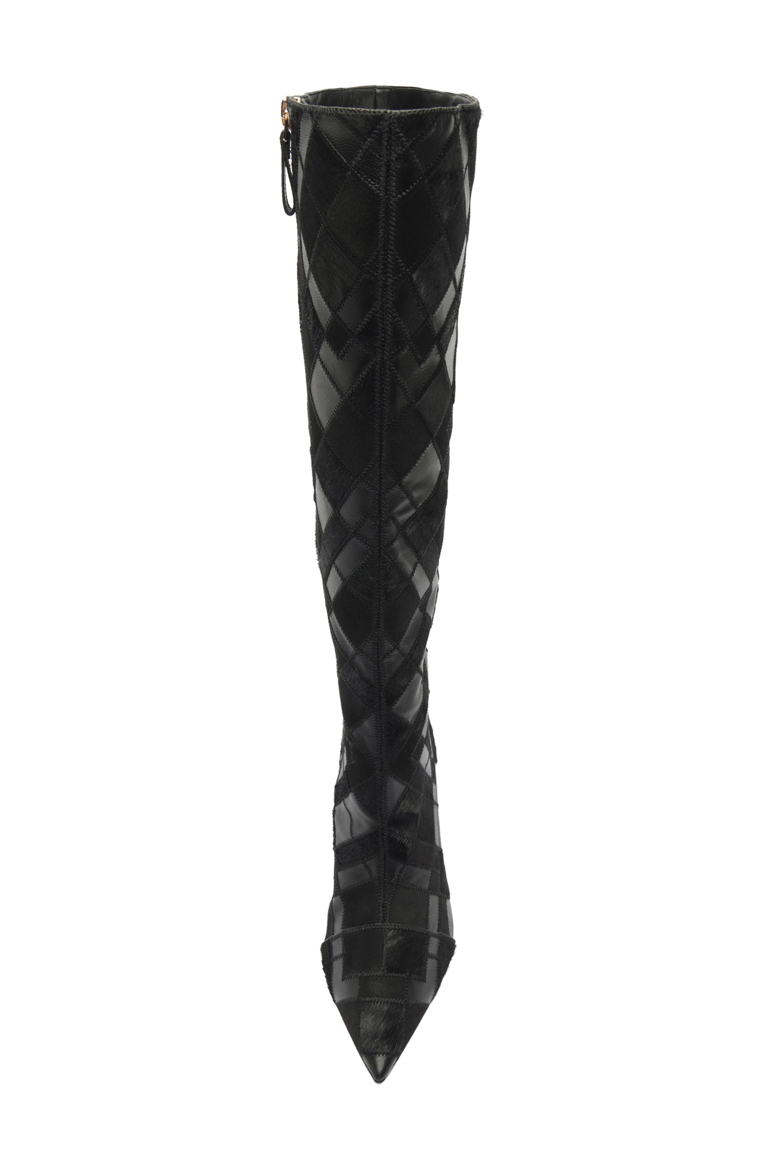 Annelise Knee High Boot, Alternate, color, BLACK