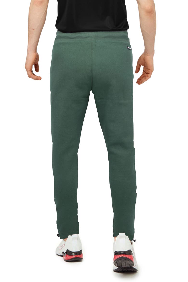 Men's Zip Pocket Fleece Joggers, Alternate, color, FOREST GREEN