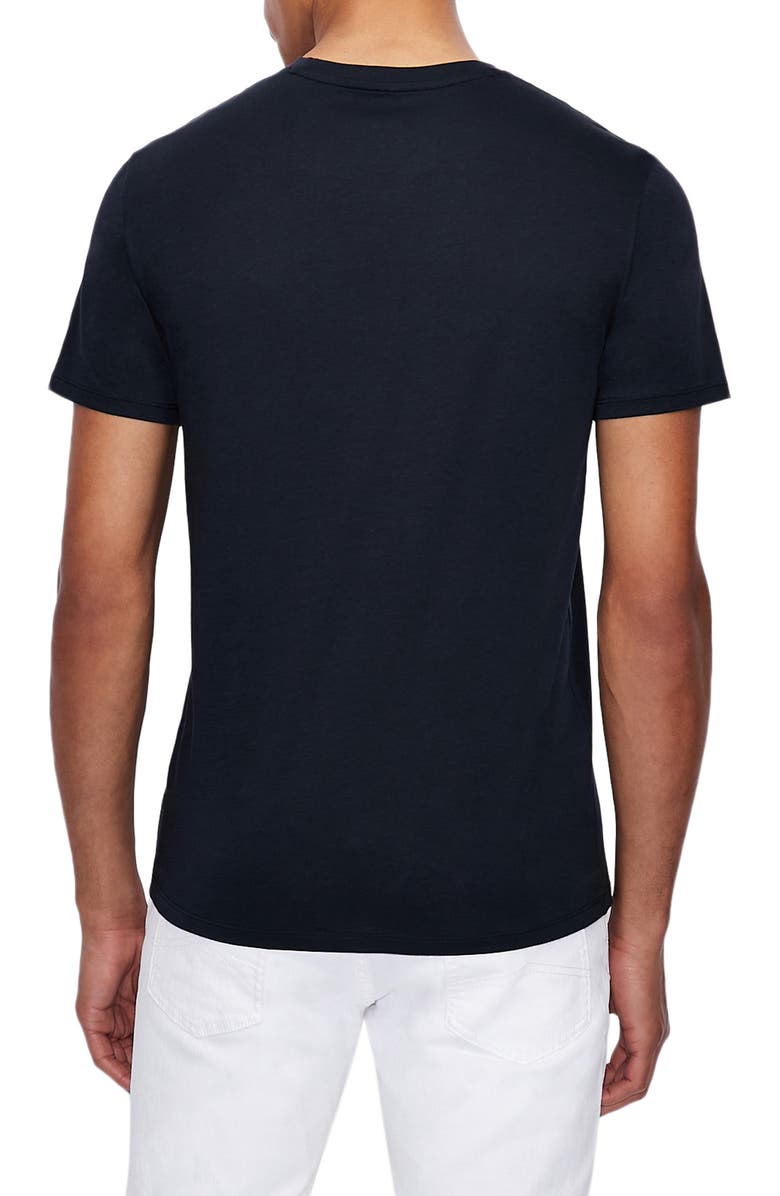 Armani Exchange Navy Crewneck T-Shirt, Alternate, color, 