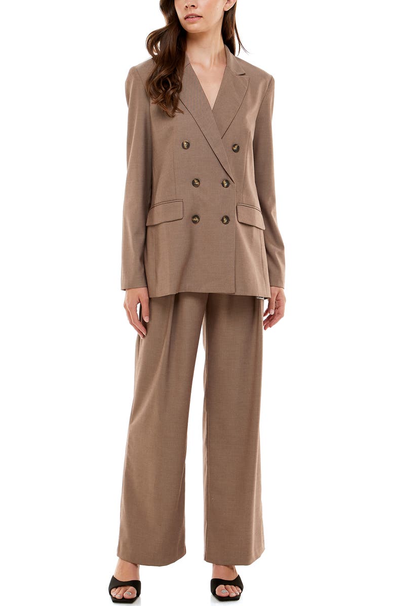 WAYF Finn Metallic Daisy Double Breasted Blazer, Main, color, 