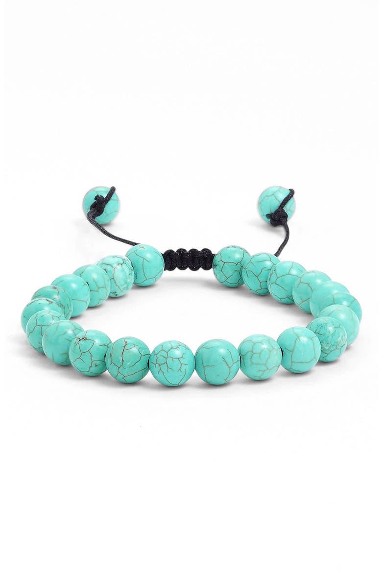 Beaded Bracelet, Main, color, TURQUOISE