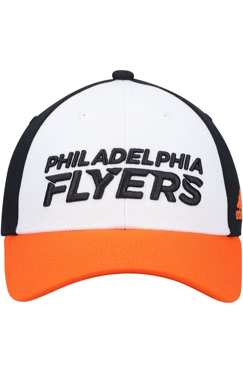 adidas Men's adidas White Philadelphia Flyers Locker Room Adjustable Hat, Alternate, color, White