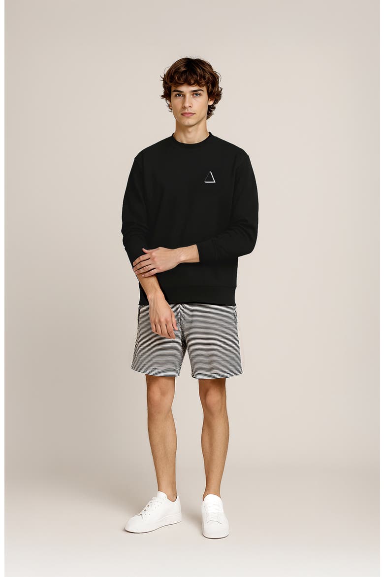 Golf Graphic Sweatshirt, Alternate, color, BLACK