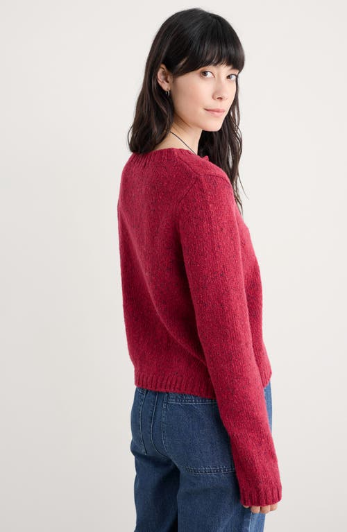 Seasalt Cornwall Dawson Pick Merino Wool Blend Cardigan In Red