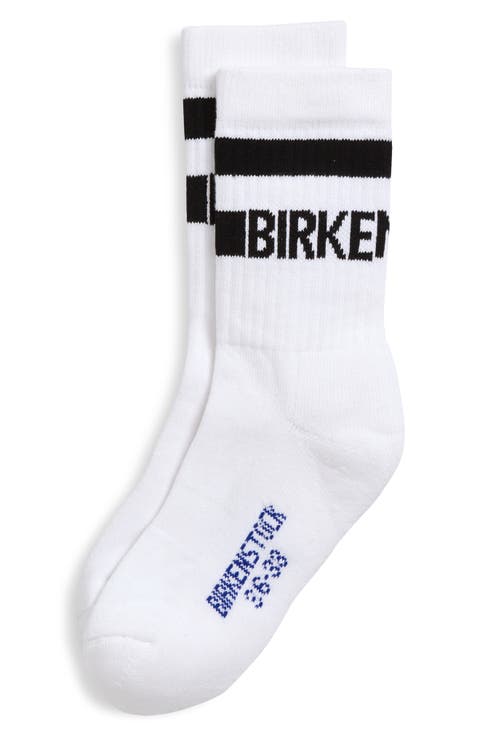 Stripe Logo Crew Socks