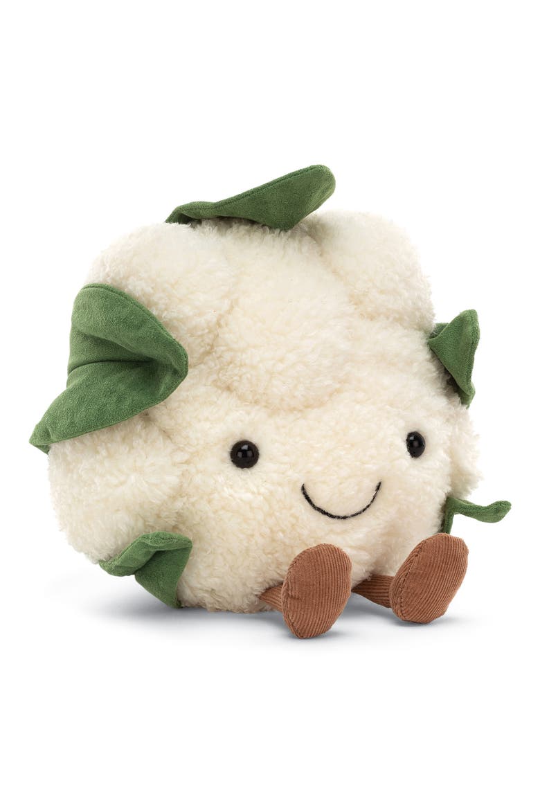 Amusable Cauliflower Stuffed Toy, Main, color, WHITE