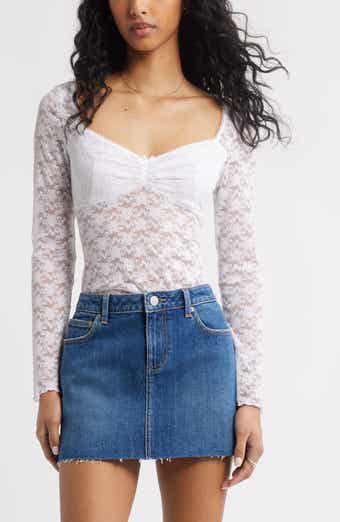 BP. Mid Rise Denim Miniskirt