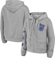 WEAR by Erin Andrews Women's WEAR by Erin Andrews Heather Gray Buffalo Bills Full-Zip Hoodie