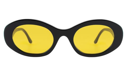 Illesteva Luna Sunglasses In Black/grey