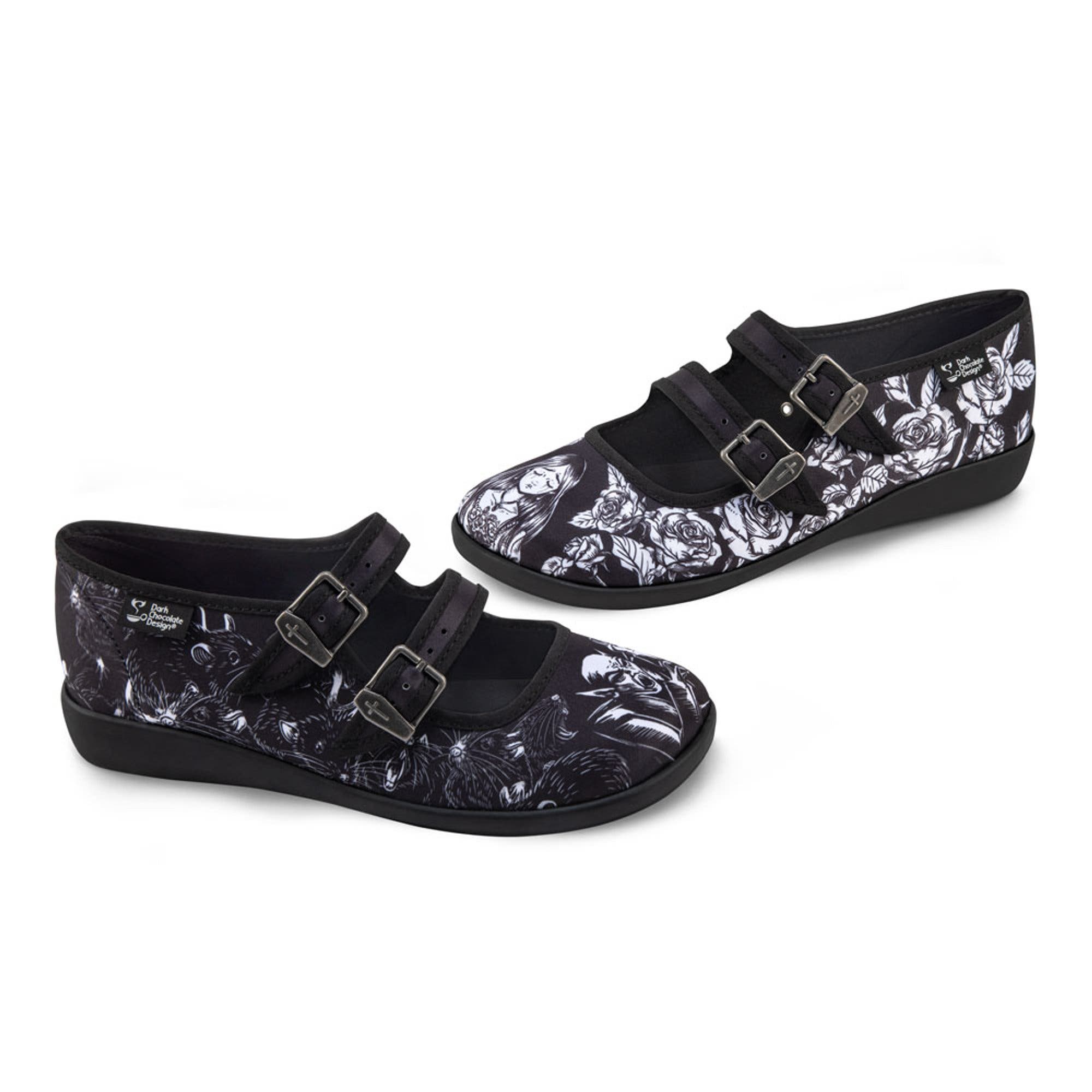 Death Stalks Women's Mary Jane Flats, Alternate, color, Death Stalks
