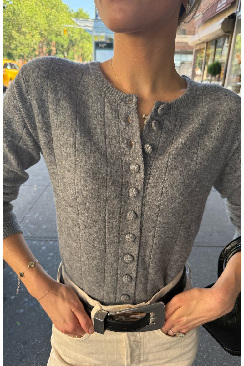 Cassie Cardigan, Alternate, color, HEATHER GREY