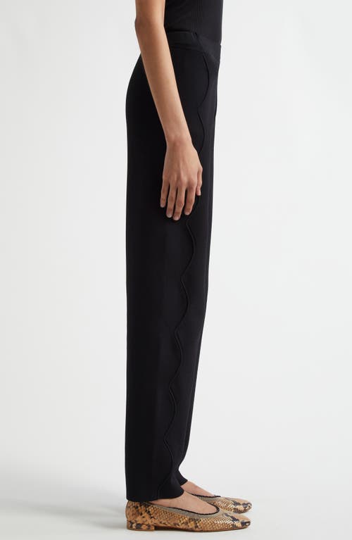 Shop Ulla Johnson Asher Straight Leg Pants In Noir
