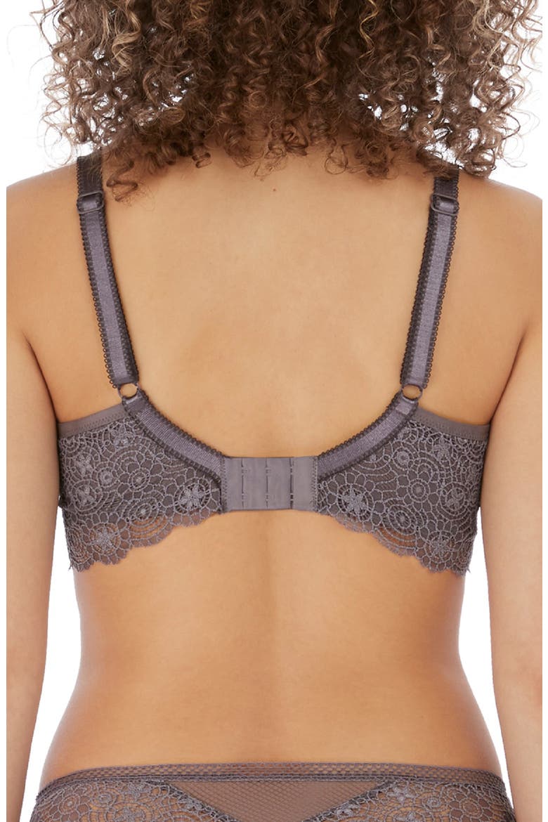 Expression High Apex Underwire Plunge Bra, Alternate, color, SHARK