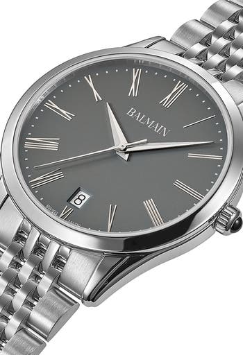 Classic R Grey Bracelet Watch, 41mm