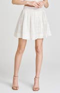 WAYF Rosalie Embroidered Miniskirt