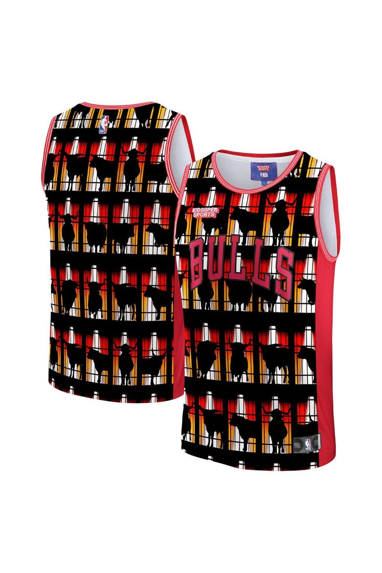 Unisex NBA & KidSuper Studios by Fanatics Red Chicago Bulls Hometown Jersey, Main, color, Red