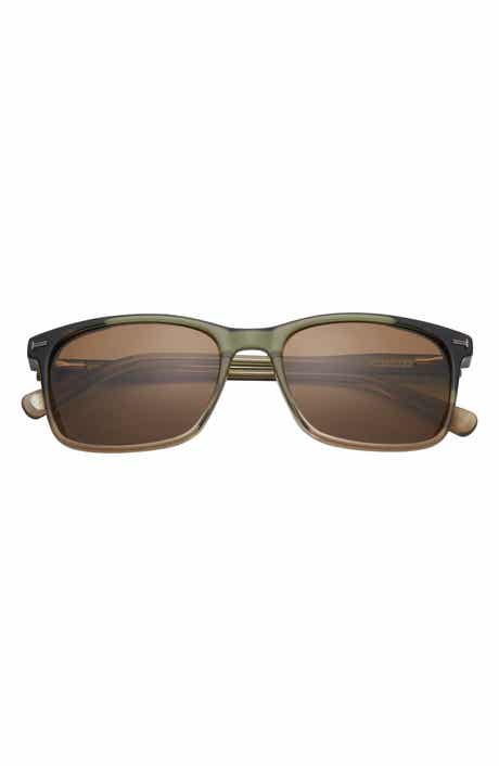 Ted Baker 56mm Polarized Rectangular Sunglasses