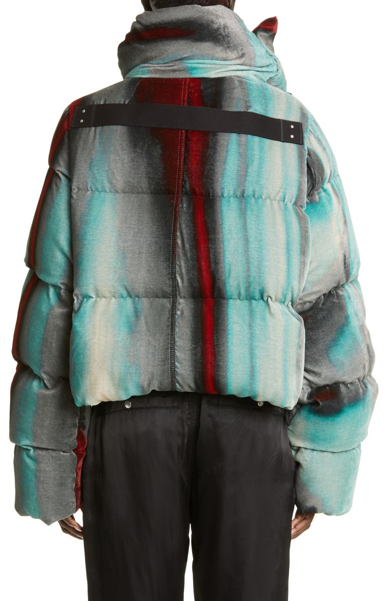 Rick Owens Funnel Neck Down Fill Puffer Jacket, Alternate, color, 