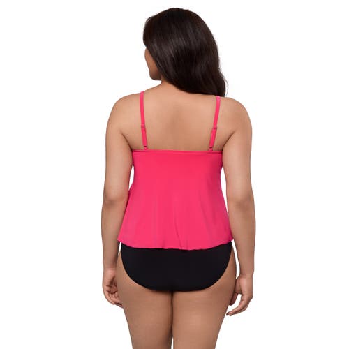 Trimshaper Rachel 5 Tier Ruffle Tankini Swimsuit Top