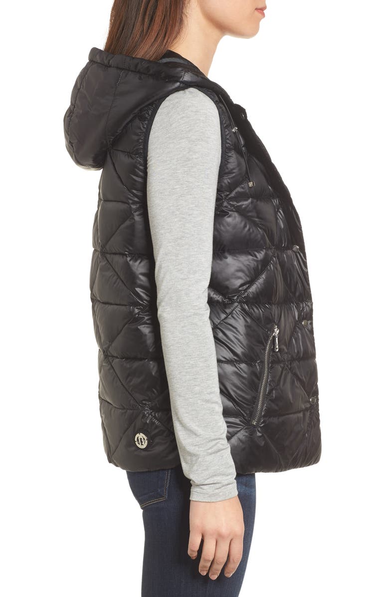 Bernardo Reversible Hooded Down & PrimaLoft<sup>®</sup> Vest, Alternate, color,
