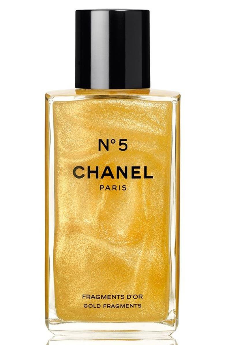 CHANEL N°5 GOLD FRAGMENTS Shimmering Gel, Main, color,