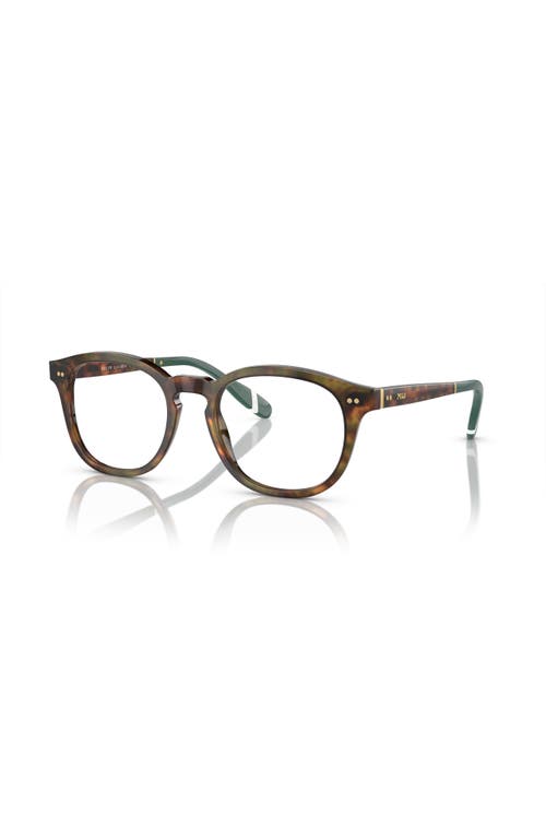 Polo Ralph Lauren 52mm Square Optical Glasses In Brown