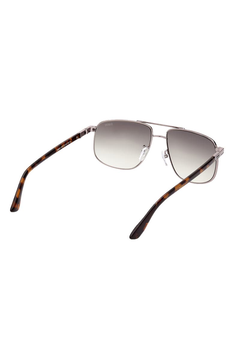 BMW 57mm Square Sunglasses, Alternate, color, 