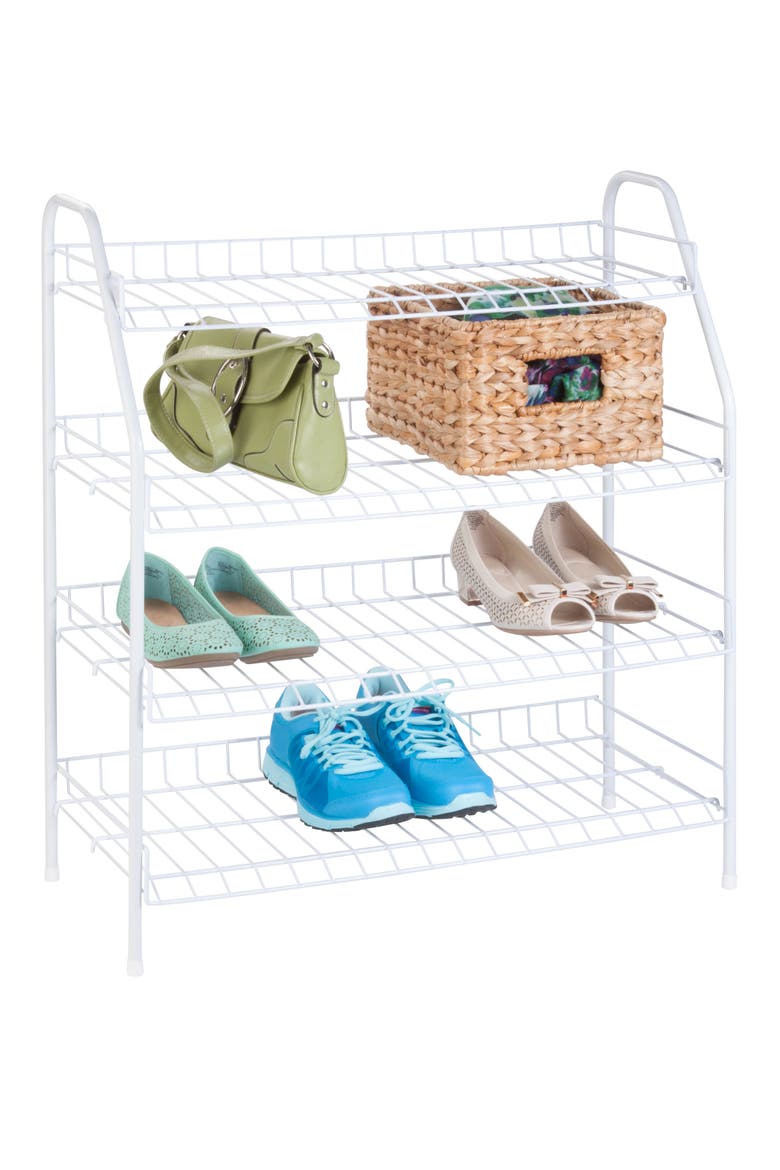 White Colour Rack White 4-Tier Storage Rack | Nordstromrack
