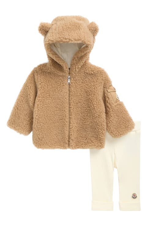 Ear Appliqué Hoodie & Leggings Set