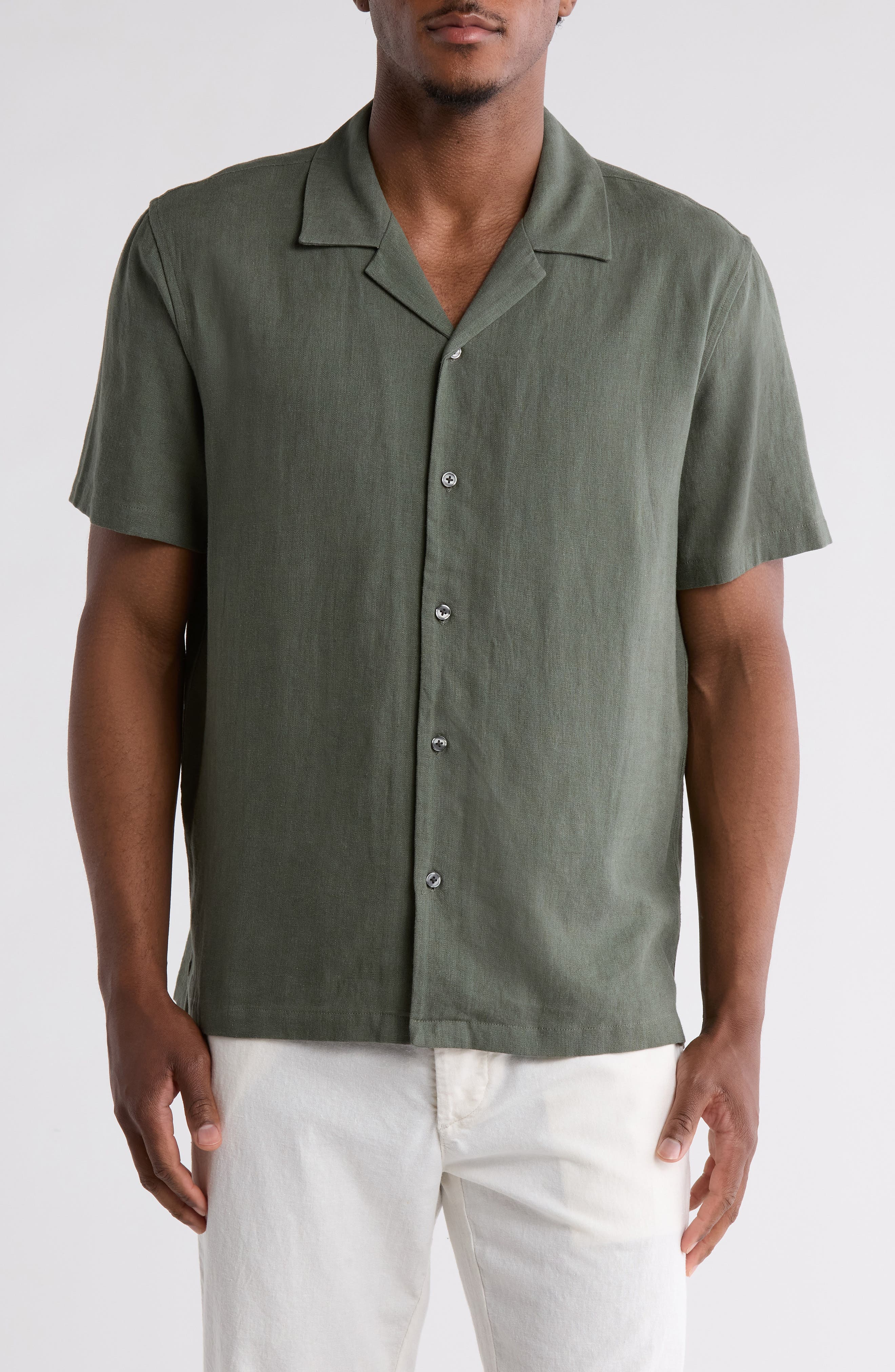 TRUTH Linen Blend Camp Shirt